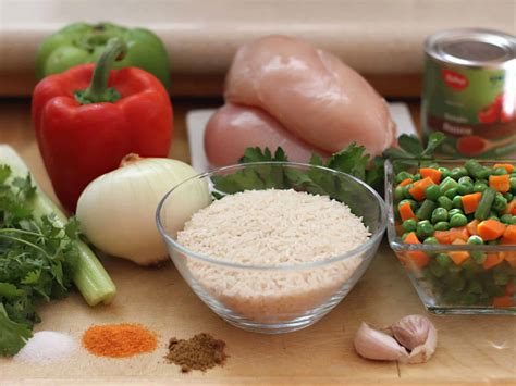 Ingredientes para arroz con Coca-Cola