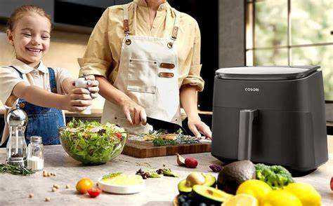 Freidora de aire Cosori Chef Edition con sus accesorios