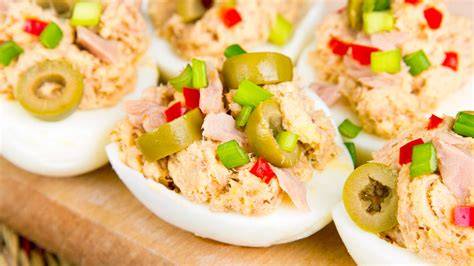Pulguitas con relleno de atún y huevo