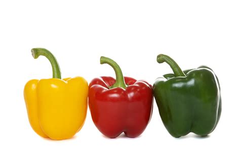 Pimientos tricolor frescos