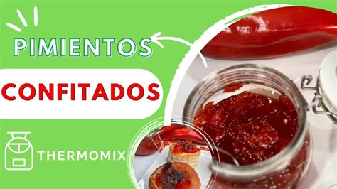 Thermomix cocinando pimientos confitados