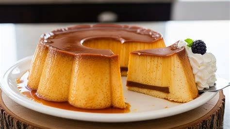 Flan casero con leche de oveja