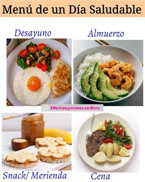 Menú de un día saludable