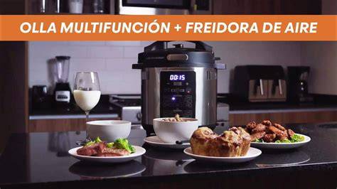 Olla multifunción con cabezal de freidora de aire