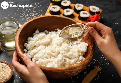 Preparación del arroz para sushi