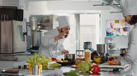 Cocinero probando un plato