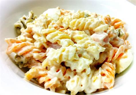 Ensalada de pasta con mayonesa