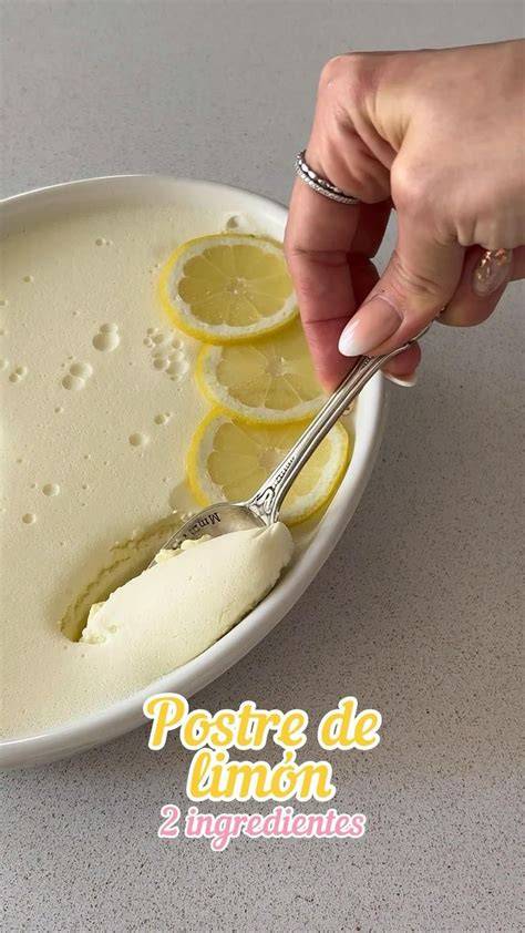 Ingredientes básicos para el postre de limón