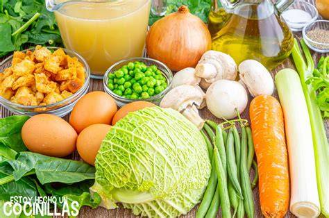 Ingredientes para sopa de espinazo