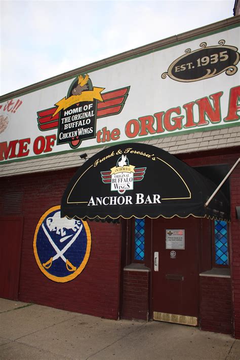 Ilustración histórica del Anchor Bar en Buffalo, Nueva York