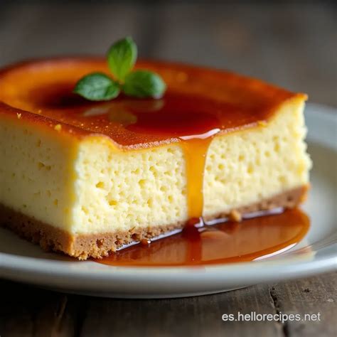 Cheesecake cremoso recién horneado