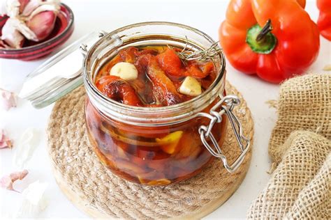 Pimientos asados en conserva