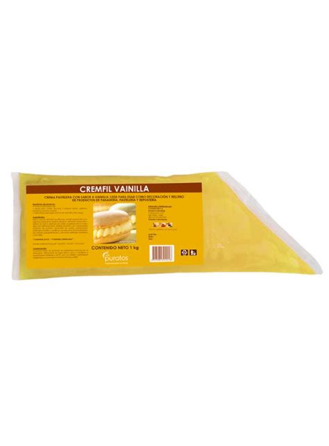 Crema de vainilla lista para usar como relleno