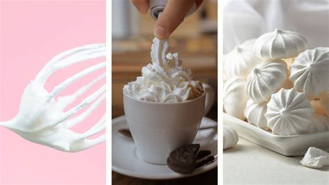Variedad de cremas para repostería: Chantilly, Buttercream y Merengue