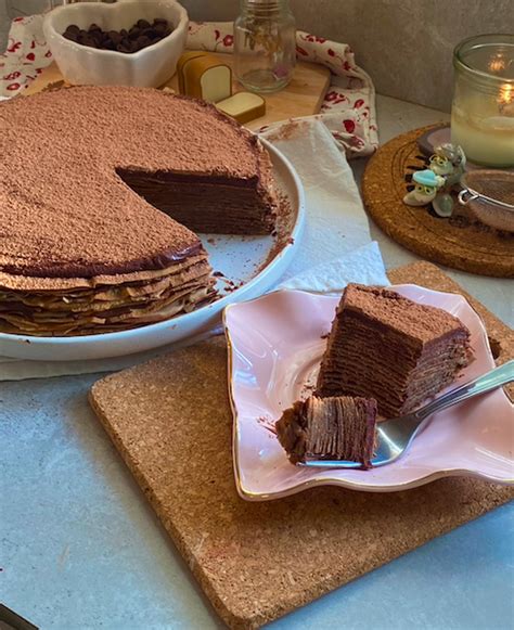 Masa de crepas de chocolate