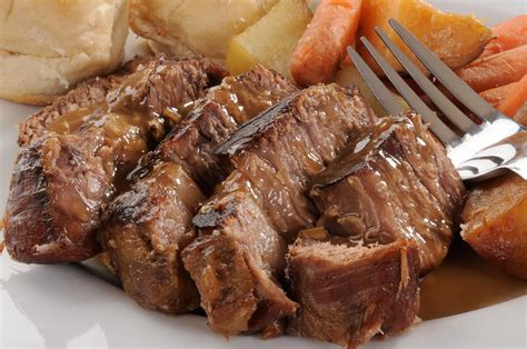 Asado a la olla listo para servir