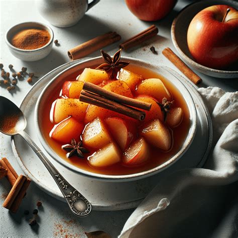 Compota de manzana con canela