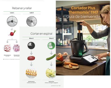 Ejemplos de cortes realizados con el Cortador de Thermomix
