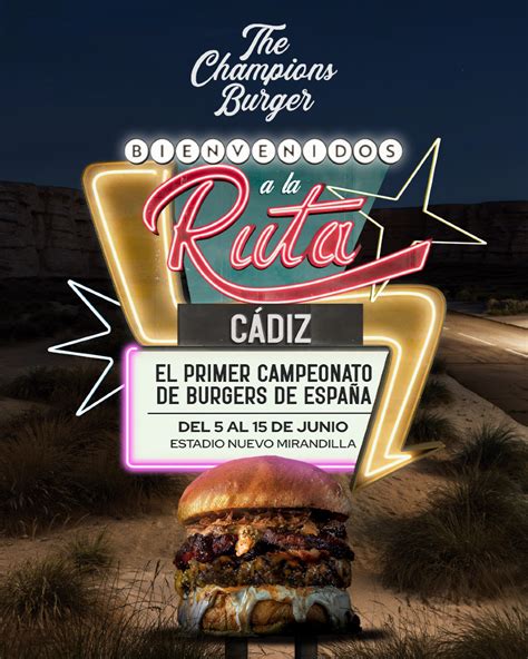Mapa de la ruta de The Champions Burger por España