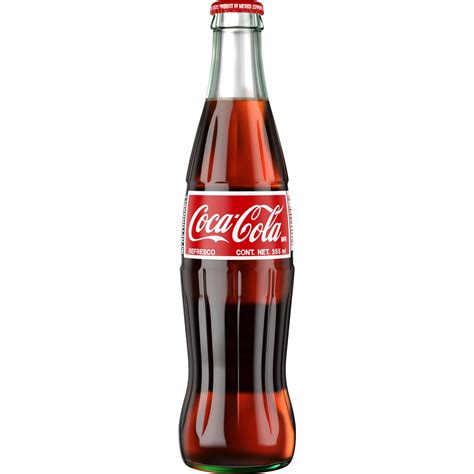 Botellas de Coca-Cola de vidrio mexicanas de 355 ml y 500 ml