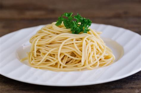 plato de espaguetis al dente