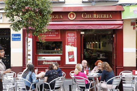 Fotografía antigua de la churrería original Bonilla