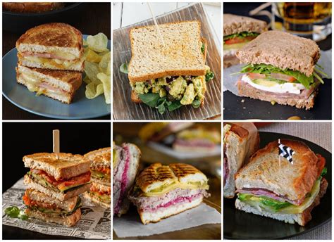 Variedad de sándwiches gourmet en una mesa
