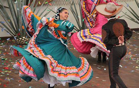 Danza folclórica mexicana en una celebración tradicional