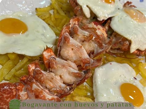 Plato de bogavante con patatas y huevo en D'Berto