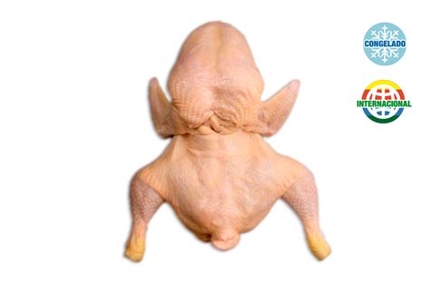 Pollo deshuesado abierto por la espalda