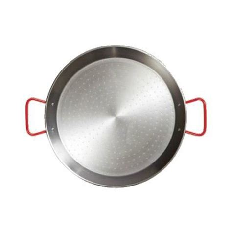 Paellera de acero pulido tradicional