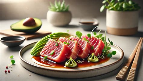 Cucharitas de atún rojo con salsa Ponzu