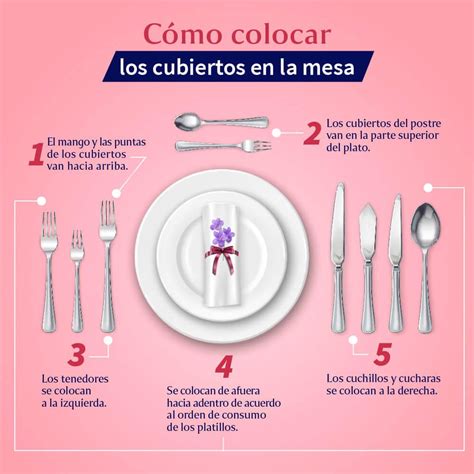 Detalle de la distancia correcta entre el plato y los cubiertos