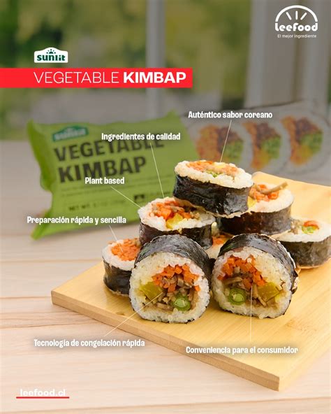 Variedad de ingredientes para kimbap
