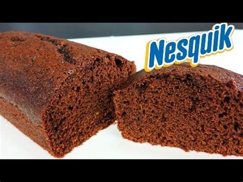 Bizcocho de Nesquik recién horneado