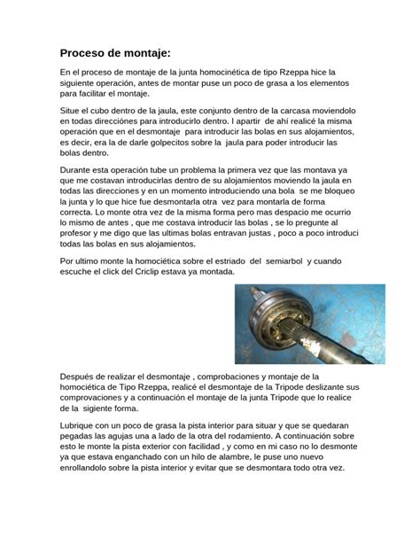 Proceso de montaje de la nata