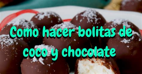 Esquema de preparación de bolitas de coco y chocolate
