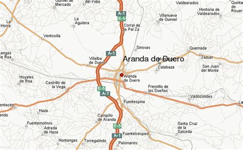 Mapa de Aranda de Duero con la ubicación de restaurantes de sushi