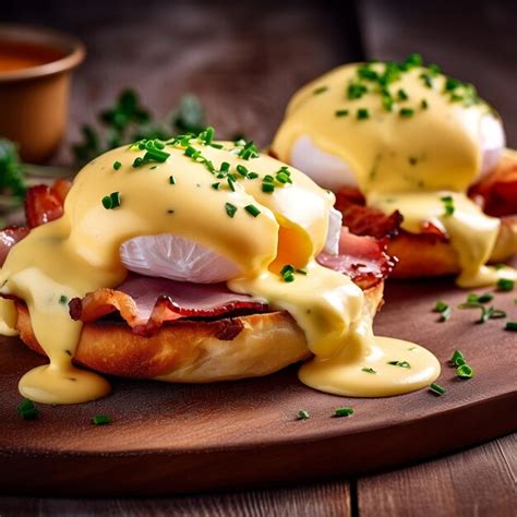 Salsa Holandesa sobre huevos Benedict