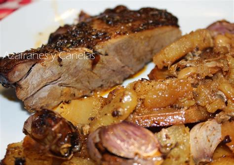 Jabalí asado en el horno