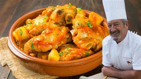 Ingredientes para la salsa de las manitas de cordero
