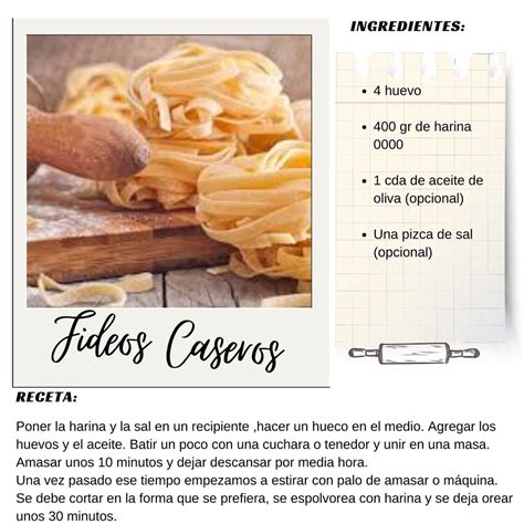 Proceso paso a paso de elaboración de fideos caseros
