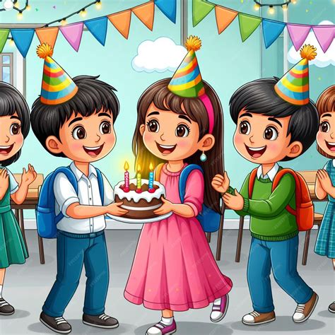 Niños celebrando el Kinderfest en Alemania con tortas y velas