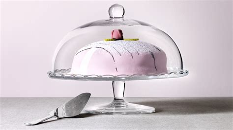 Plato para tartas IKEA con tapa de cristal