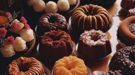 Variedad de bizcochos y postres