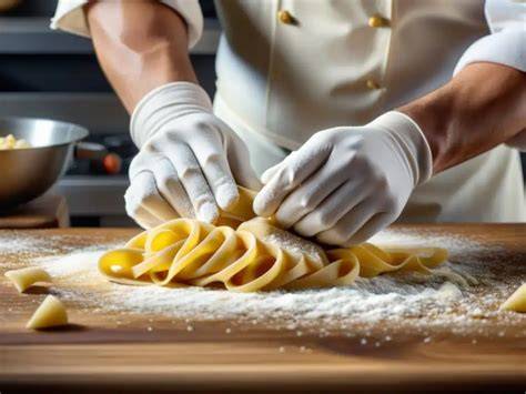 Proceso de cocción y enfriado de la pasta al dente