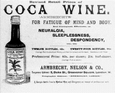Antiguo anuncio de Pemberton's French Wine Coca