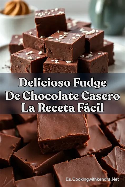 Trozo de fudge de chocolate casero