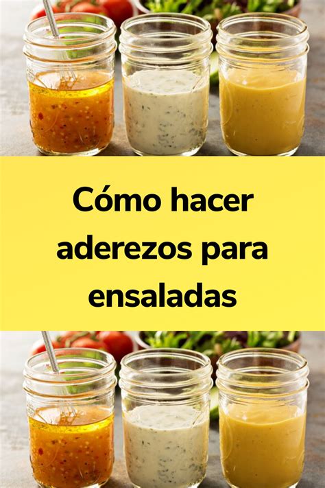 Variedad de aderezos para ensaladas