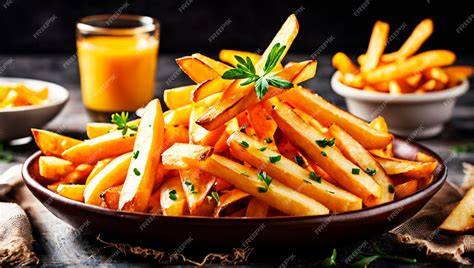 Papas fritas McCain doradas y crujientes en un plato